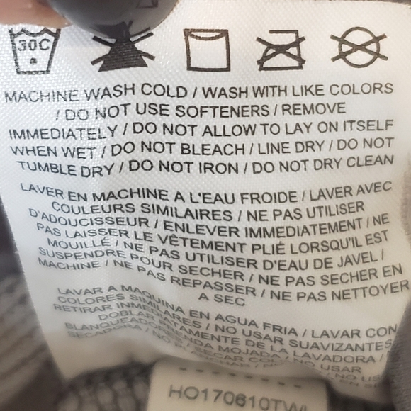 Nike Dri Fit Training Top Long Sleeve Gray Size Small JUST DO IT On Rear Waist - Picture 15 of 16